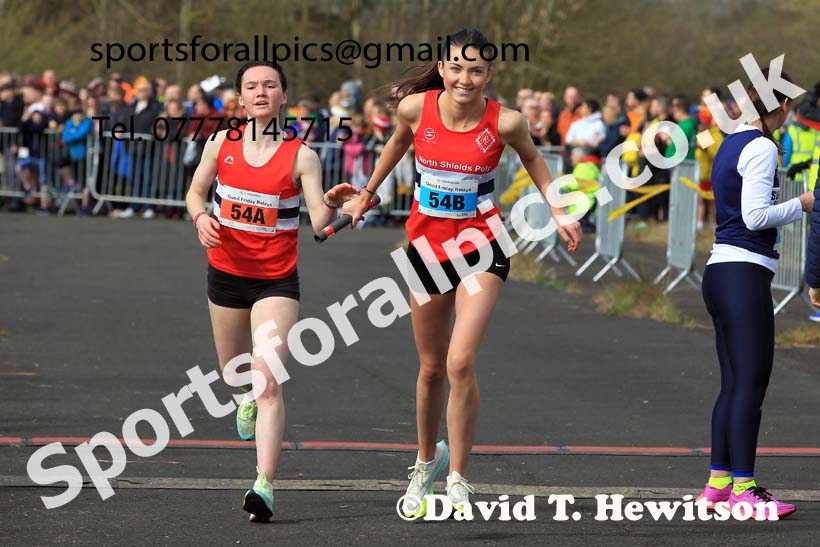 Senior womens 2023 Elswick Harriers Road Relays, Albamarle Barrack Airfield, Ouston, Northumberland. Photo: David T. Hewitson/Sports for All Pics